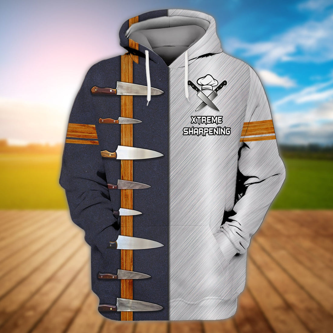 FUNSTUFFPRINT Xtreme Sharpening, 3D Full Print 04 3D Hoodie and Zip Hoodie
