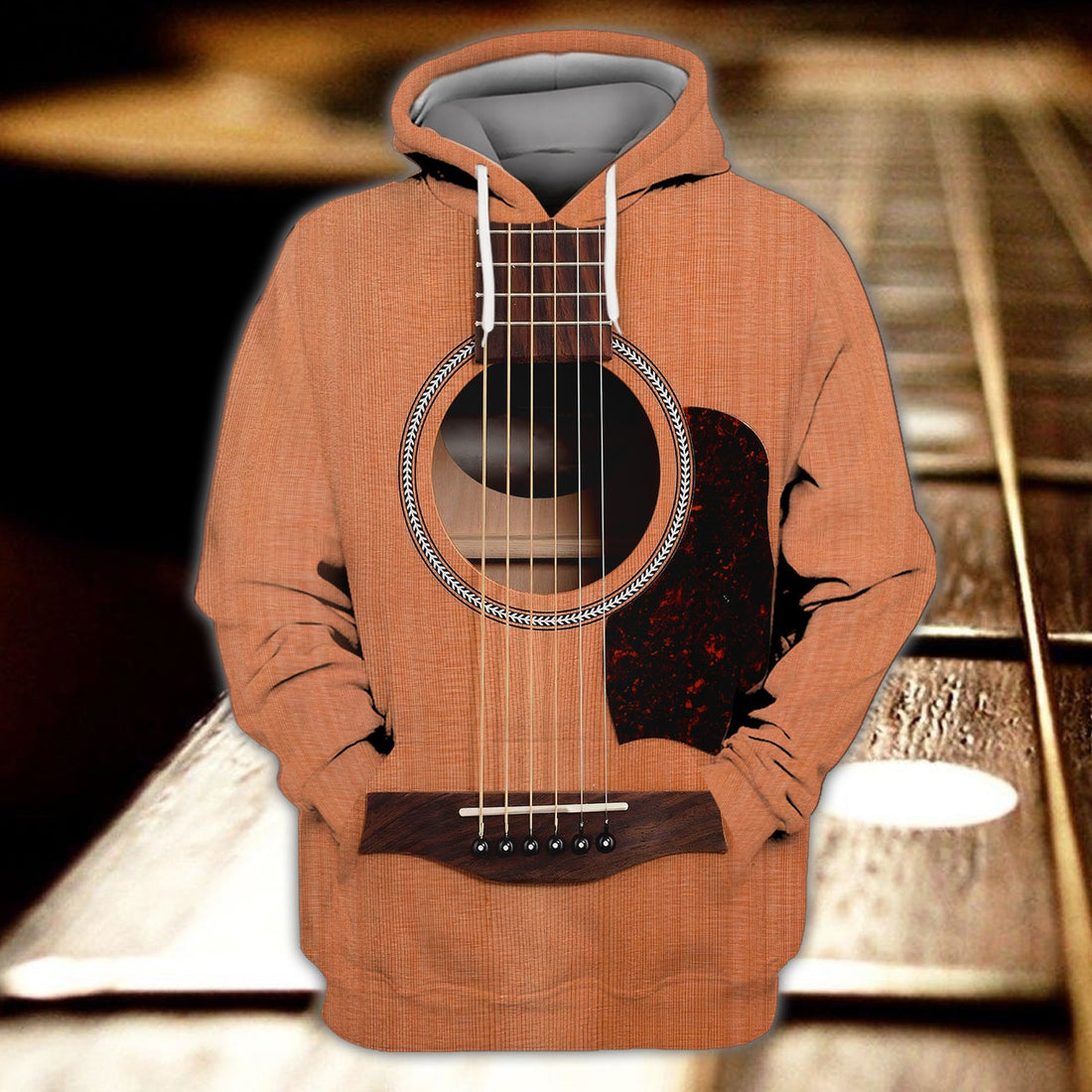 FUNSTUFFPRINT Guitar Ru 1 Full Print 3D Hoodie and Zip Hoodie