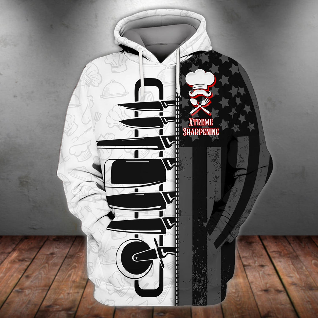 FUNSTUFFPRINT Xtreme Sharpening, 3D Full Print 06 3D Hoodie and Zip Hoodie