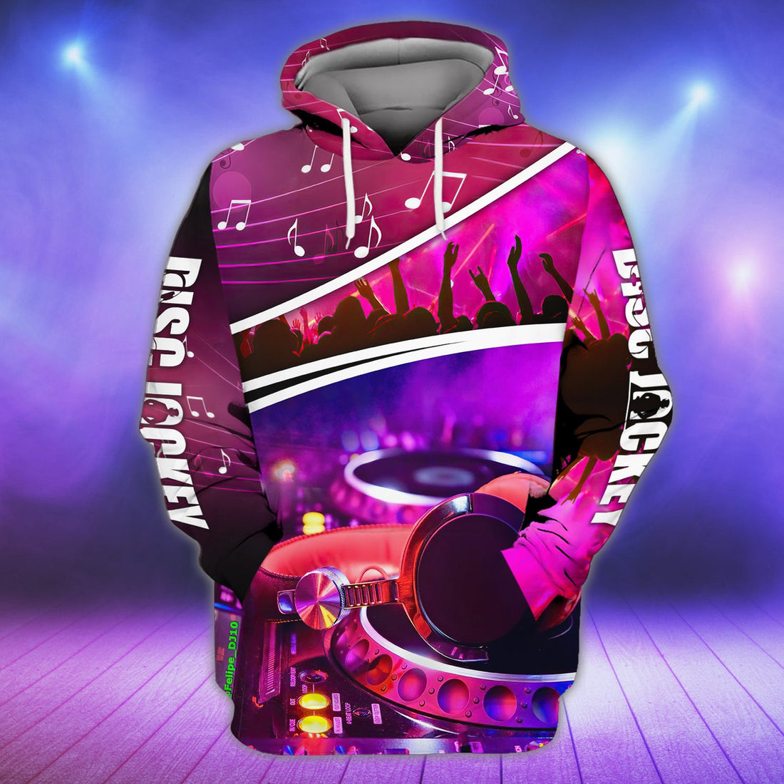 FUNSTUFFPRINT Dj Full Print 3D 86 3D Hoodie and Zip Hoodie