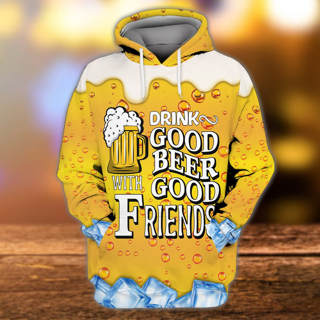 FUNSTUFFPRINT Beer Full Print - TD96 3D Hoodie and Zip Hoodie