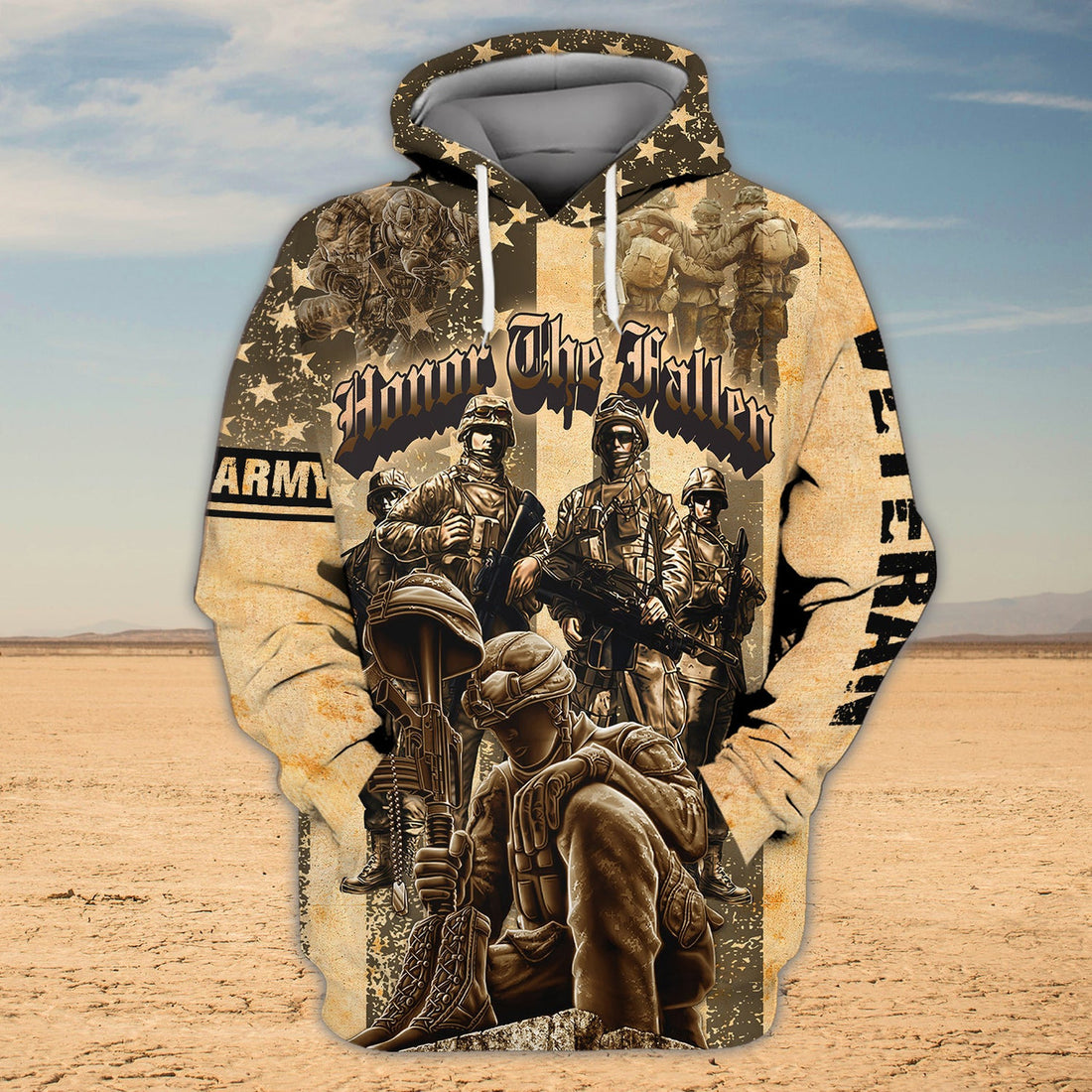 FUNSTUFFPRINT Veteran - 3D Full Print 3D Hoodie and Zip Hoodie