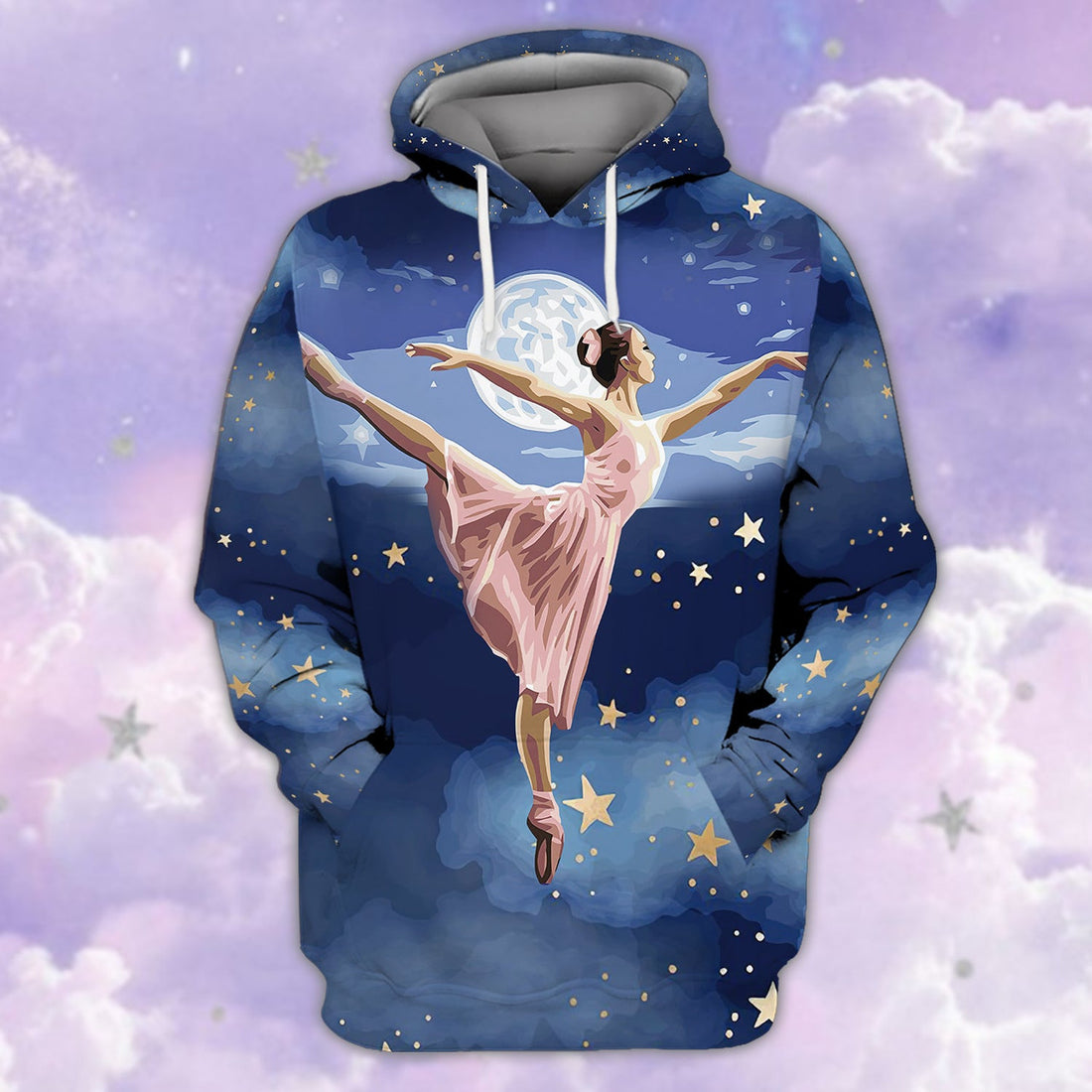 FUNSTUFFPRINT Ballet - Full Print 3D Hoodie and Zip Hoodie
