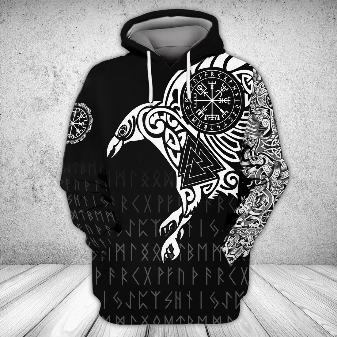 FUNSTUFFPRINT Viking - Full Print B 3D Hoodie and Zip Hoodie