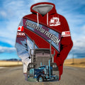 FUNSTUFFPRINT Trucker Canada 3D Hoodie and Zip Hoodie