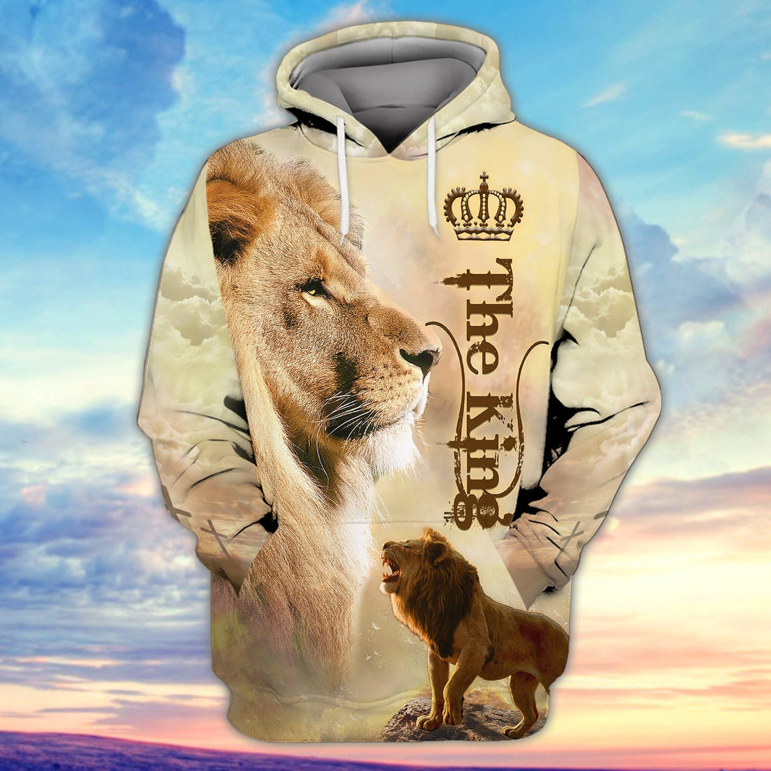 FUNSTUFFPRINT Lion - 3D Full Print 3D Hoodie and Zip Hoodie