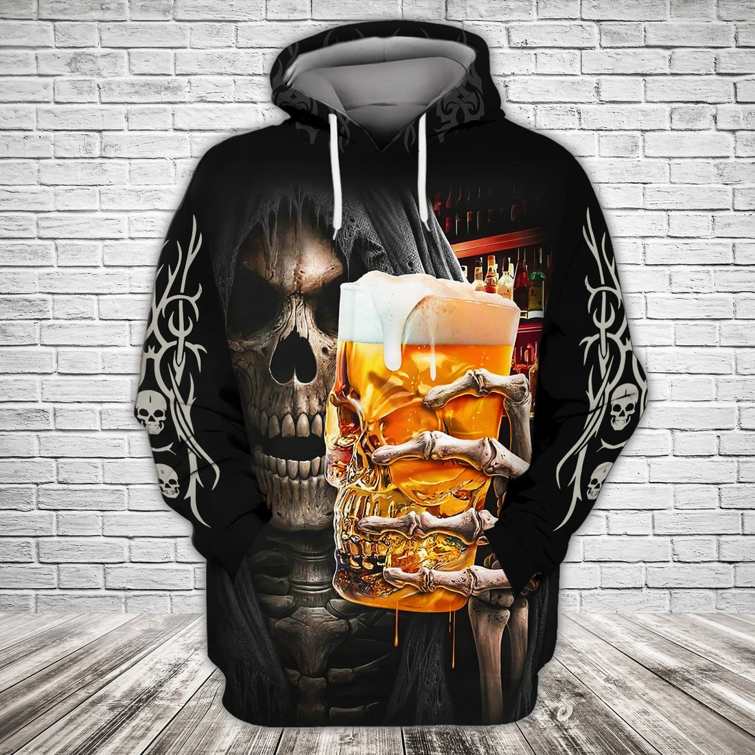 FUNSTUFFPRINT Beer Full Print 3D Hoodie and Zip Hoodie