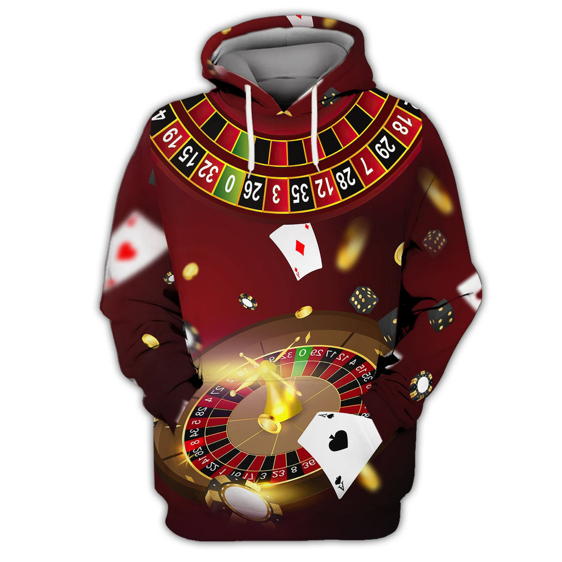 FUNSTUFFPRINT Poker Shirt For Him, Poker Gift For Dad 3D Hoodie and Zip Hoodie