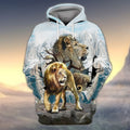 FUNSTUFFPRINT Lion Lover 1111 3D Hoodie and Zip Hoodie