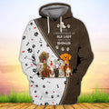 FUNSTUFFPRINT Old Lady Who Love Dogs 3D Hoodie and Zip Hoodie
