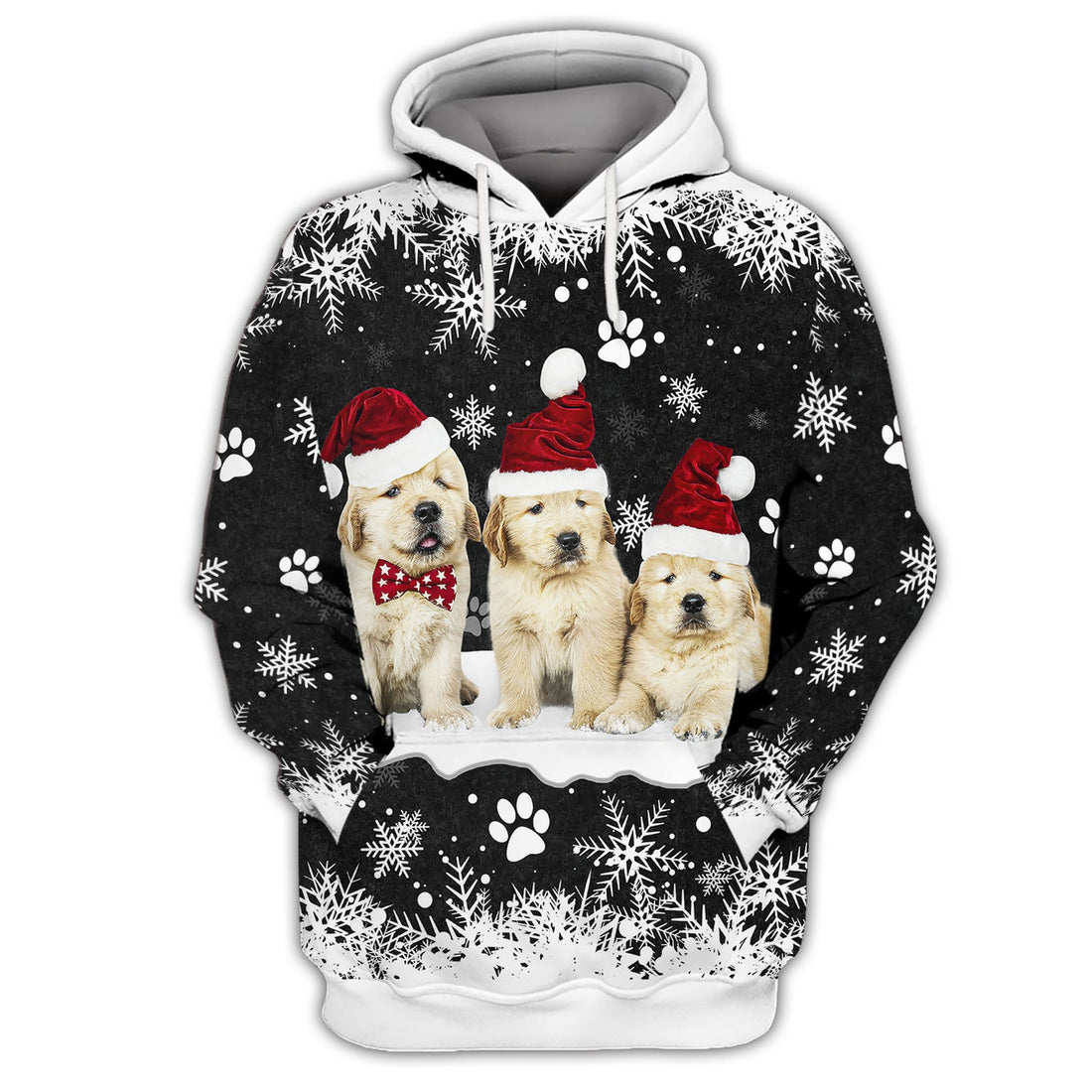 FUNSTUFFPRINT Puppy Golden Retriever 3D Hoodie and Zip Hoodie