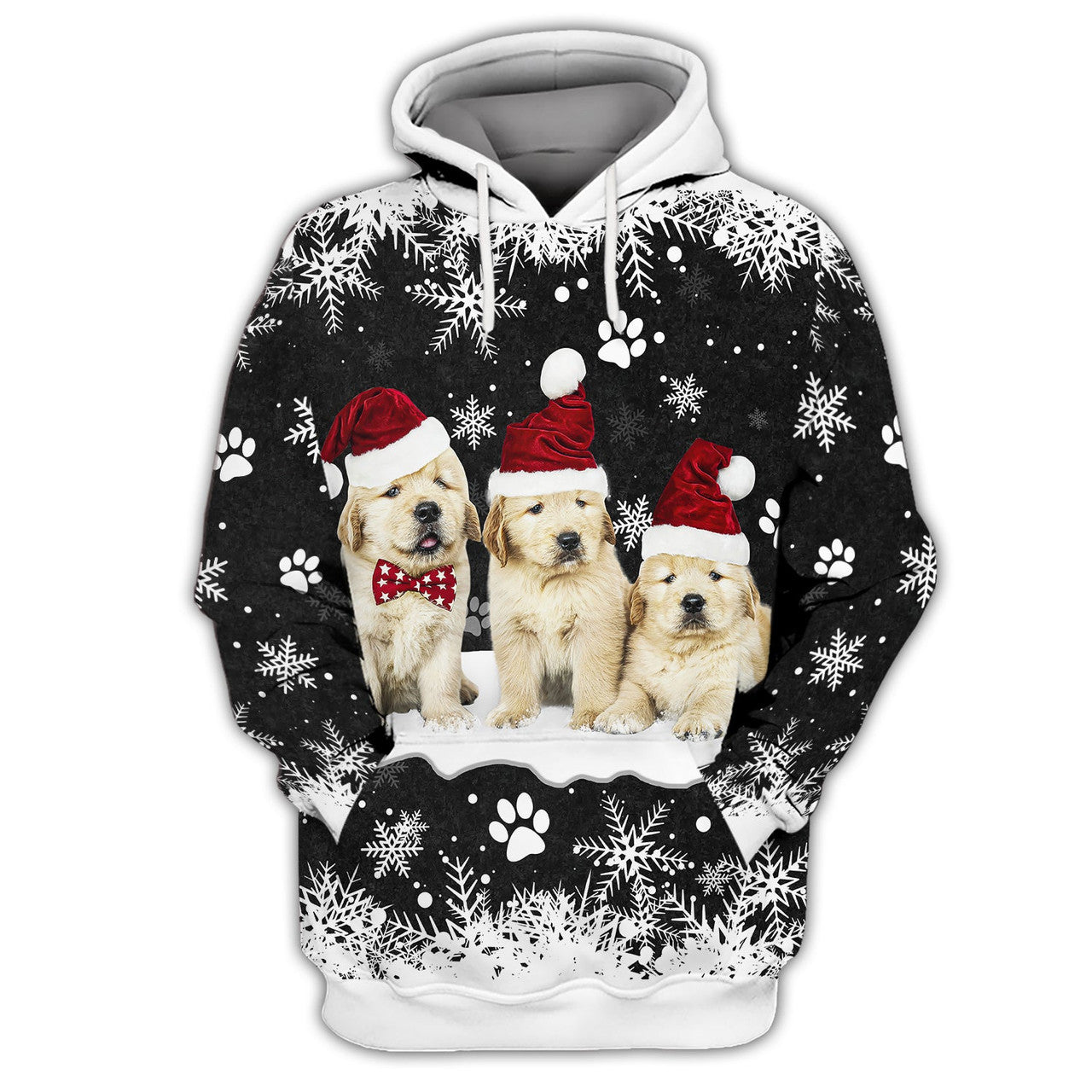 FUNSTUFFPRINT Puppy Golden Retriever 3D Hoodie and Zip Hoodie