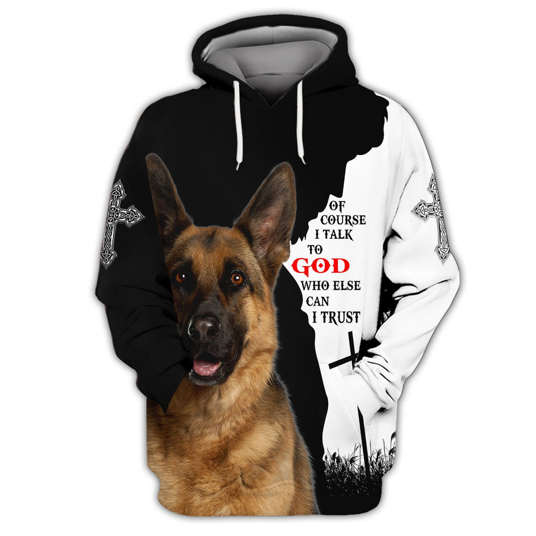 FUNSTUFFPRINT GERMAN SHEPHERD 3D Hoodie and Zip Hoodie