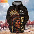 FUNSTUFFPRINT Custom Native America Shirt For Him, Women Native Pride 3D Hoodie and Zip Hoodie