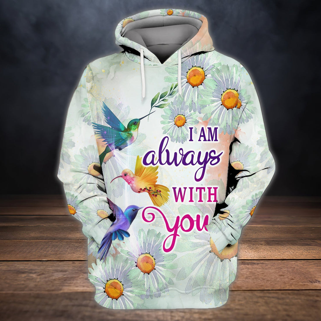 FUNSTUFFPRINT I'm always with you 3D Hoodie and Zip Hoodie