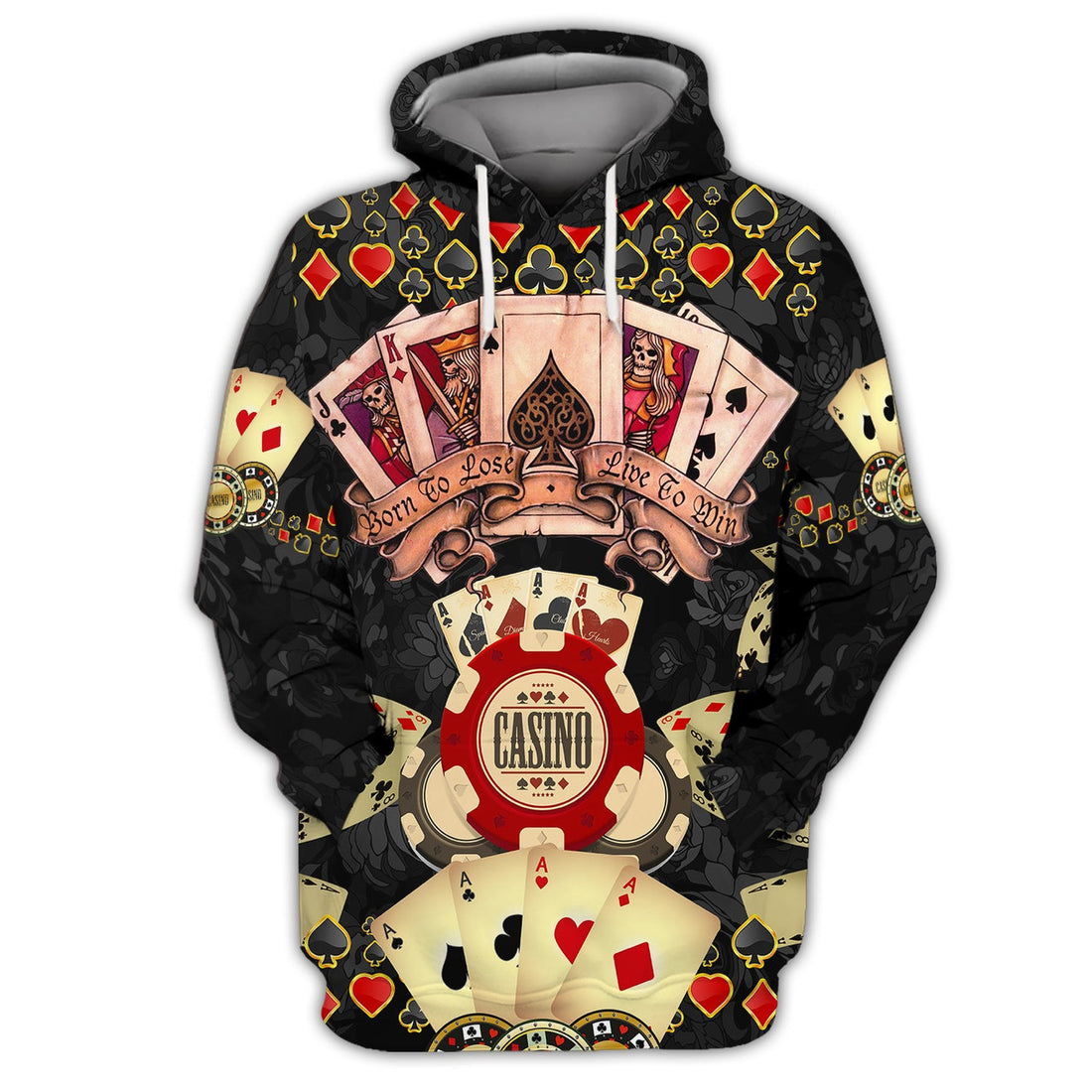 FUNSTUFFPRINT Poker Shirt For Him, Women Poker , Poker Gift For Dad 3D Hoodie and Zip Hoodie