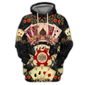 FUNSTUFFPRINT Poker Shirt For Him, Women Poker , Poker Gift For Dad 3D Hoodie and Zip Hoodie