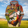 FUNSTUFFPRINT Rooster Full Print 3D Hoodie and Zip Hoodie