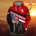 FUNSTUFFPRINT One Nation Under God - Personalized Name 3D Hoodie - DAH HKM 75 3D Hoodie and Zip Hoodie