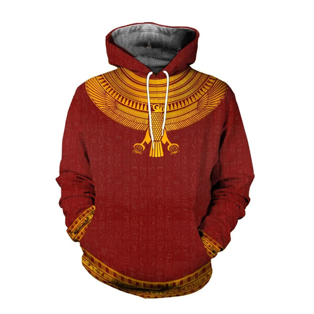 FUNSTUFFPRINT Horus Egyptian God Gift 3D Hoodie and Zip Hoodie