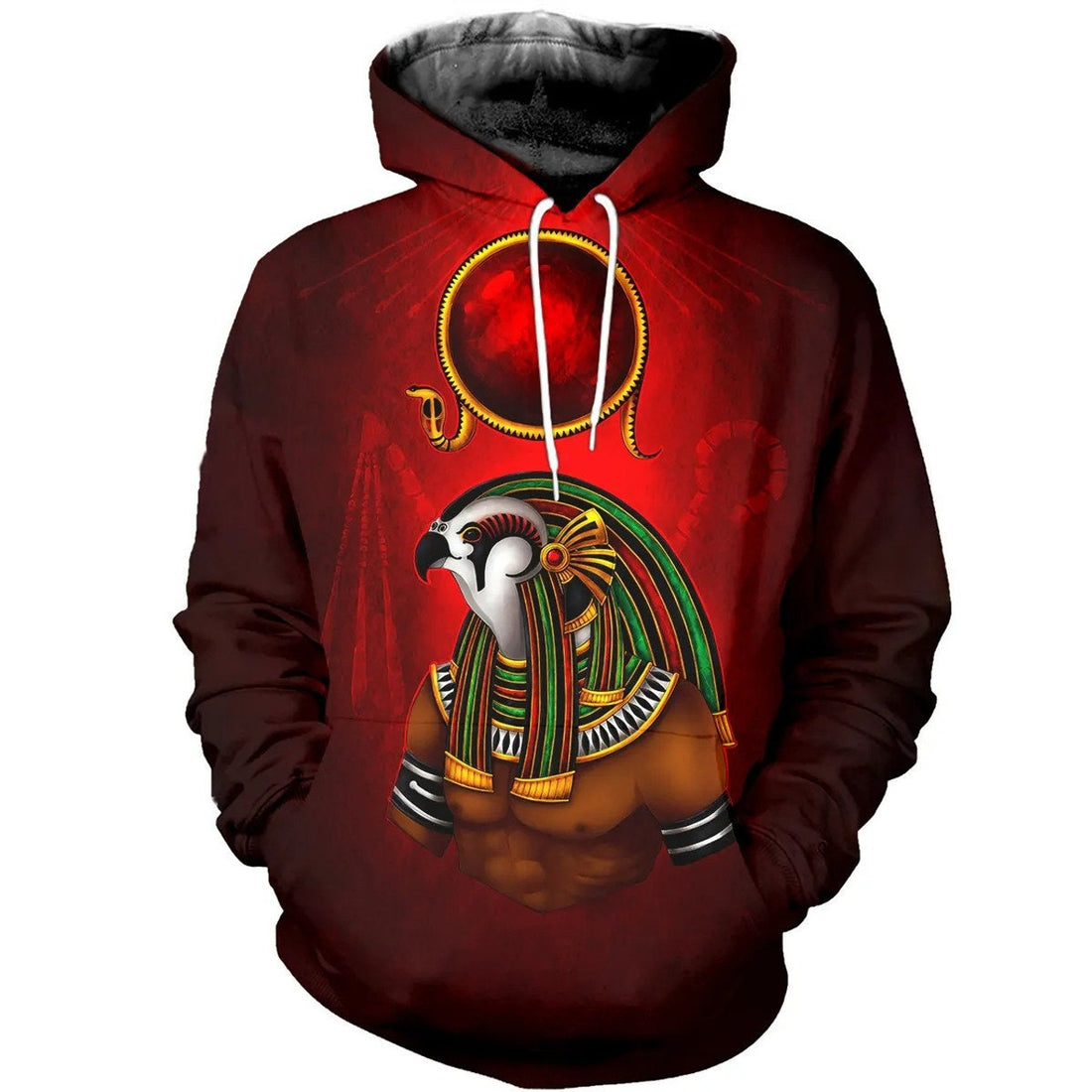 FUNSTUFFPRINT Horus God Gift AOP 3D Hoodie and Zip Hoodie