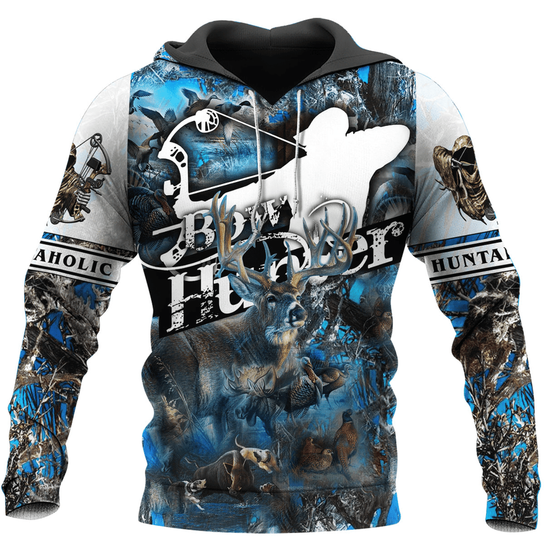 FUNSTUFFPRINT Hunting Camo 3D Hoodie and Zip Hoodie