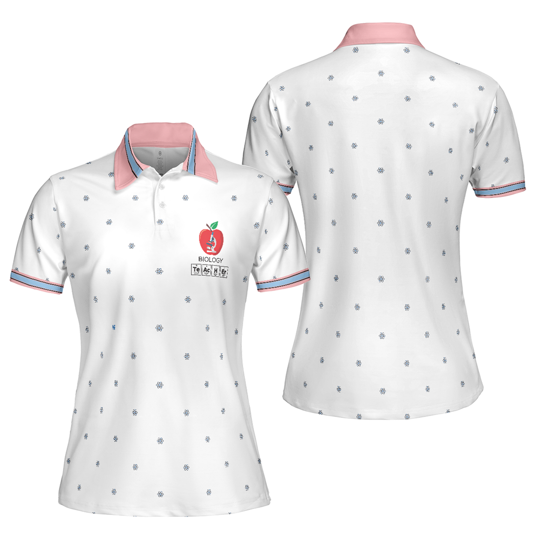 I love Biology Short Sleeve Women Polo