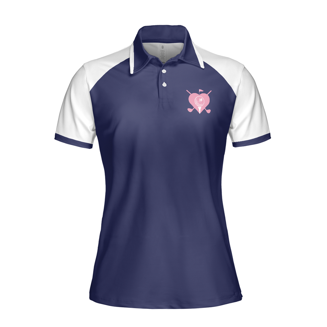 I Play Golf Like A Girl Try To Keep Up Navy Golf Short Sleeve Women Polo Shirt, Golf Shirt For Ladies