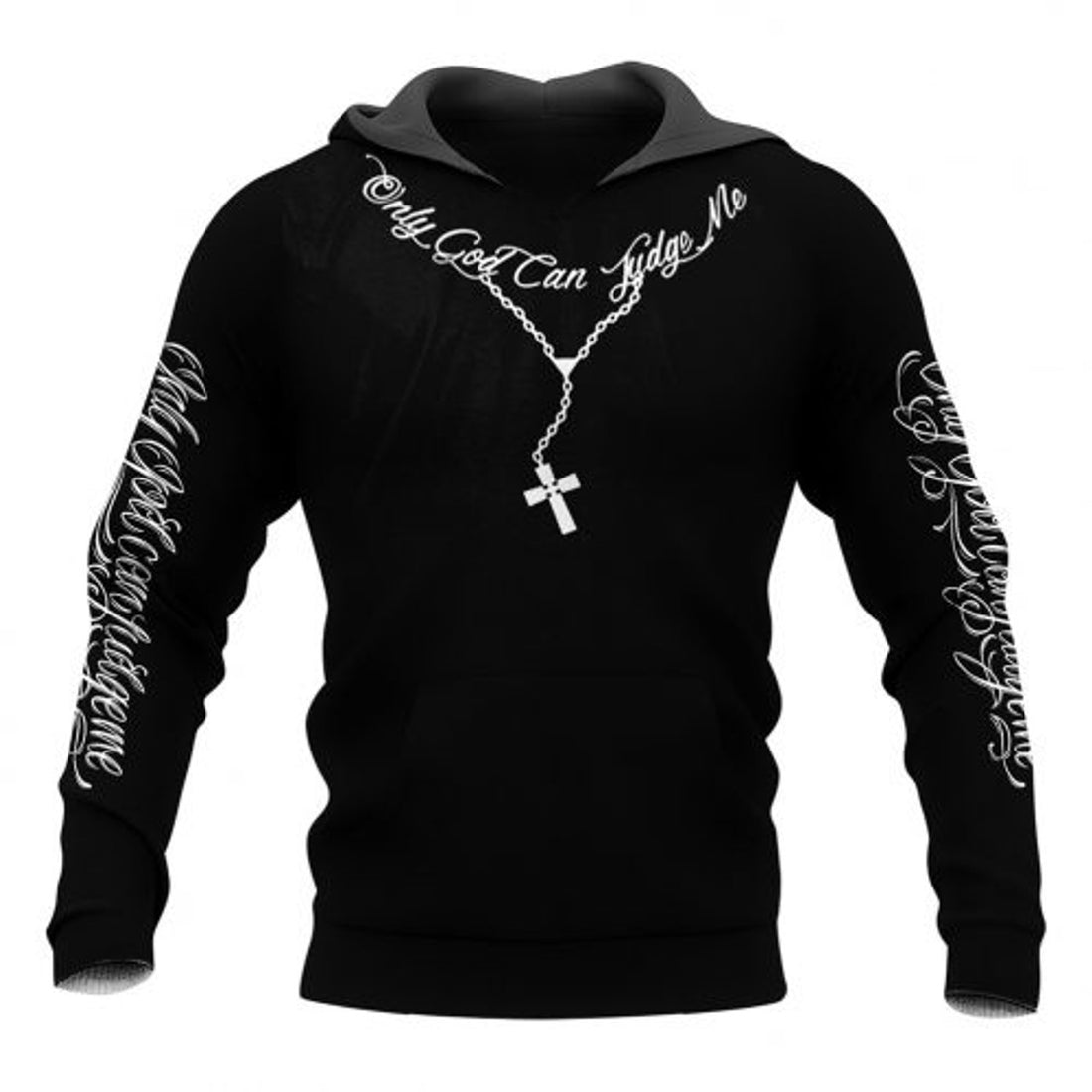FUNSTUFFPRINT Only God Can Judge Me 3D Hoodie and Zip Hoodie