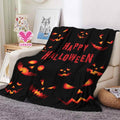 FUNSTUFFPRINT Halloween Blanket, Halloween Decor, Fall Blanket, Halloween Pumpkin, Pumpkin Decor, Black Decor, Unique Decor, Fall Gift for Friend