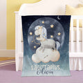 FUNSTUFFPRINT Custom  Sagittarius Zodiac Nursery Blanket Personalized Horoscope Baby Blanket Birthday Gift Celestial Blanket Kids Custom Name Baby Shower Gift