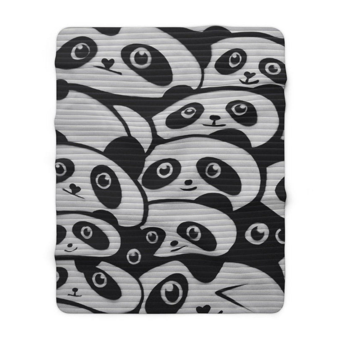 FUNSTUFFPRINT Soft Sherpa Blanket, Graffiti Print Blanket, Street Art Blanket - Panda Throw - Urban Home Decor, Housewarming Gift