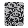 FUNSTUFFPRINT Soft Sherpa Blanket, Graffiti Print Blanket, Street Art Blanket - Panda Throw - Urban Home Decor, Housewarming Gift