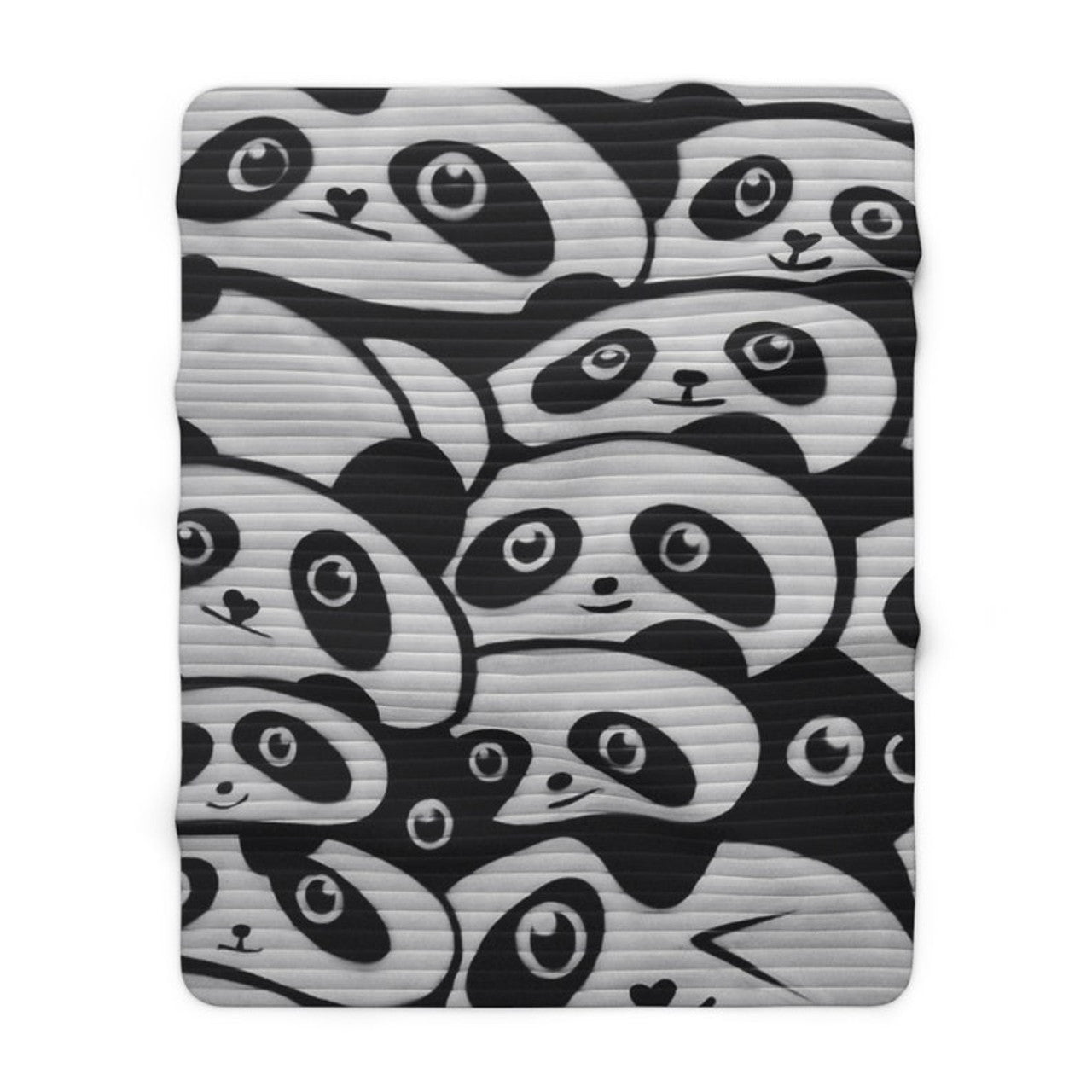 FUNSTUFFPRINT Soft Sherpa Blanket, Graffiti Print Blanket, Street Art Blanket - Panda Throw - Urban Home Decor, Housewarming Gift