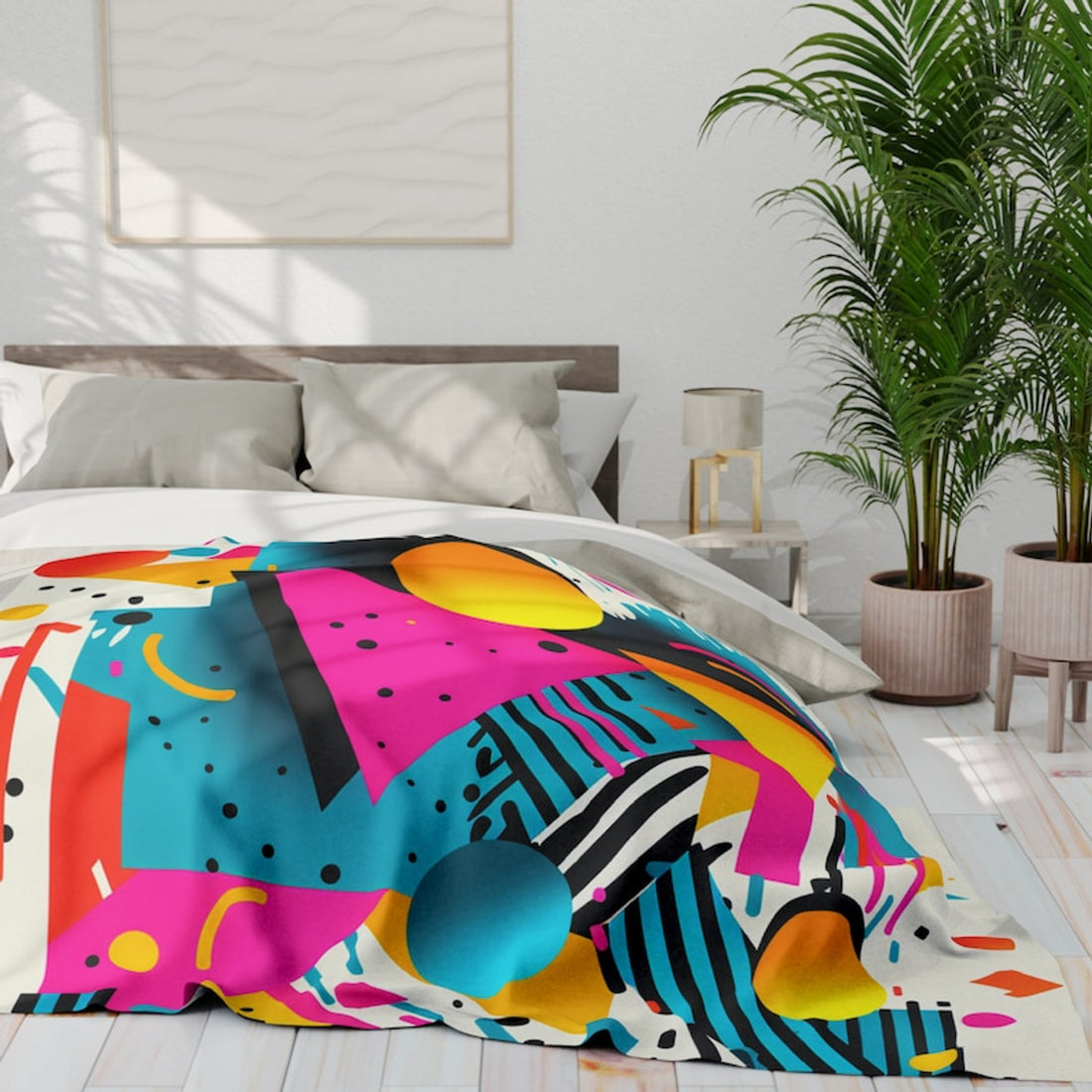 FUNSTUFFPRINT 90s Themed Throw Blanket, 90s Gifts, 90s Lovers Gifts, Nostalgic 90s Fleece Blanket, Gifts for 90s Lovers, Gifts for Her, Gifts for Teens