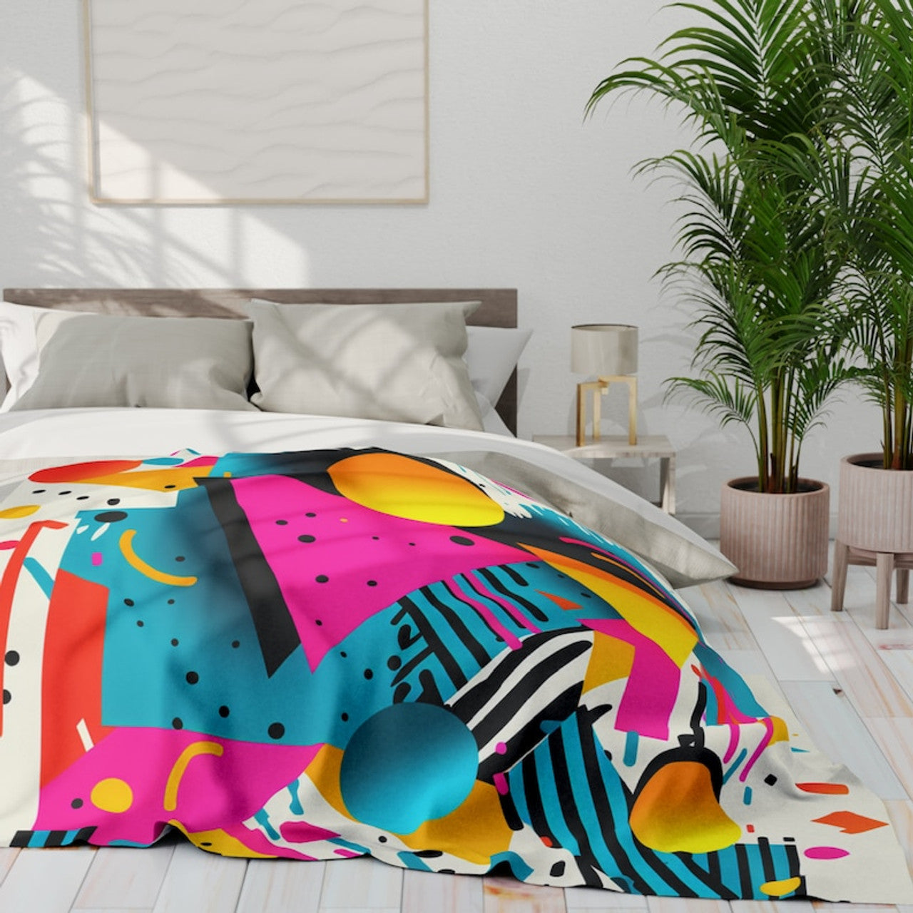 FUNSTUFFPRINT 90s Themed Throw Blanket, 90s Gifts, 90s Lovers Gifts, Nostalgic 90s Fleece Blanket, Gifts for 90s Lovers, Gifts for Her, Gifts for Teens