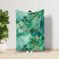 FUNSTUFFPRINT Four Leaf Clover Blanket, Home Decor, St Patricks Day Gift, Irish Blanket, Mother Blanket, Farmhouse Decor, St Pattys Day, Gift For Women