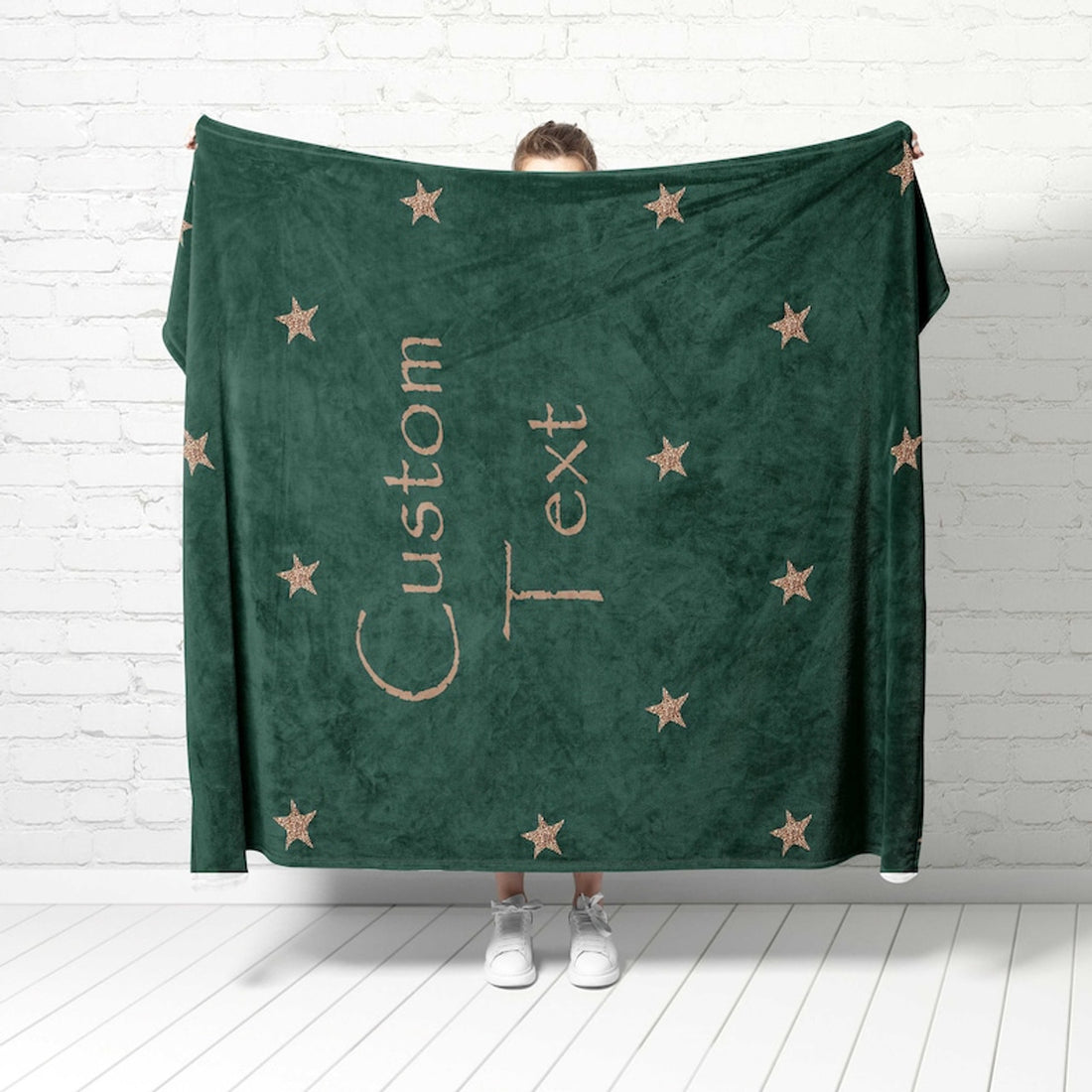 FUNSTUFFPRINT Custom Text Blanket, Gift For Mom, Home Decor,Throw Blanket Personalized,Christmas Gift,Farmhouse Decor,Unique Holiday Gift,Mothers Day Gift