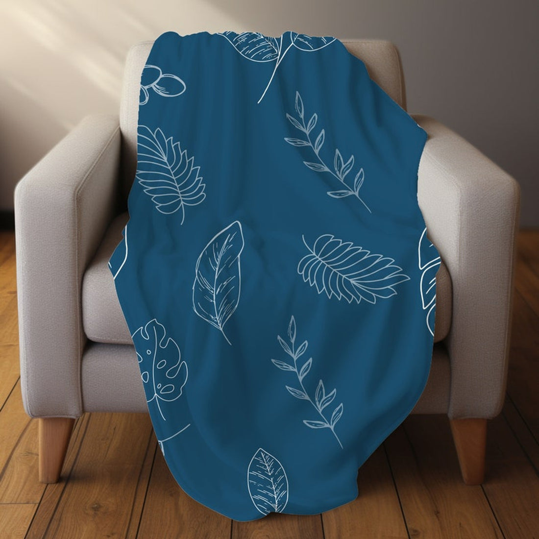 FUNSTUFFPRINT Leaf Blanket For Couch, Queen Size Throw Blanket For Bed, Cozy Christmas Gifts For Grandma, Boho Throw Blanket For Chair, Throw For Sofa
