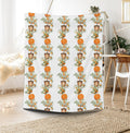 FUNSTUFFPRINT Blanket Orange Tree |Botanical Throw Blanket| Clementine Blanket| Orange Home Decor| Boho Blanket Throw| Sofa Bed Blanket| Housewarming Gift