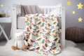 FUNSTUFFPRINT Quirky Bird Baby Blanket, Expecting Mom Gift, Velveteen Blanket, Baby Keepsake, Childrens Kids Blankets, Baby Boy Blanket, Sherpa Blanket