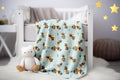 FUNSTUFFPRINT Bumble Bees Baby Blanket, Baby Blankets, Neutral Gender Swaddle, New Mom Gift, Blanket for Newborn, Children Kids Blanket, Baby Girl Blanket