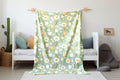 FUNSTUFFPRINT Floral Baby Girl Blanket, Baby Girl Floral Baby Keepsake, Expecting Mom Gift, Baby Girl Blanket, Childrens Kids Blankets, Sherpa Blanket