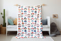 FUNSTUFFPRINT Cute Dogs Baby Blanket, Baby Swaddle, Animal Keepsake Blanket, Baby Shower Gift, Childrens Kids Blankets, Sherpa Blanket, Velveteen Blanket