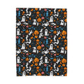 FUNSTUFFPRINT Cute Halloween Blanket Scary Blanket Spooky Blanket Ghosts Pumpkins Magic Candy Corn Halloween Gift for Her Blanket
