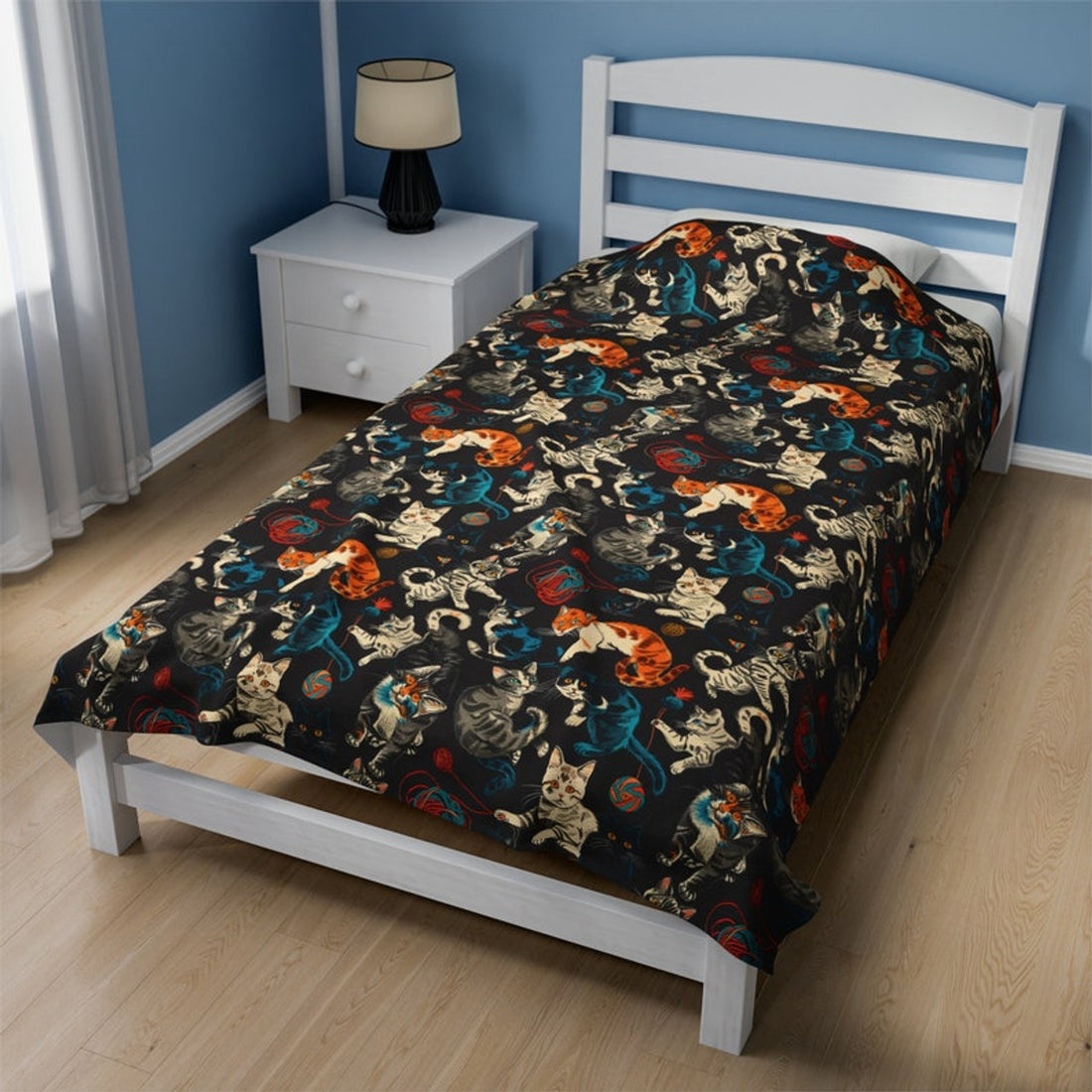 FUNSTUFFPRINT Cute Cat Blanket Plush Blanket, soft blanket, cute blanket, cat blanket, cat pattern blanket baby blanket cat blanket