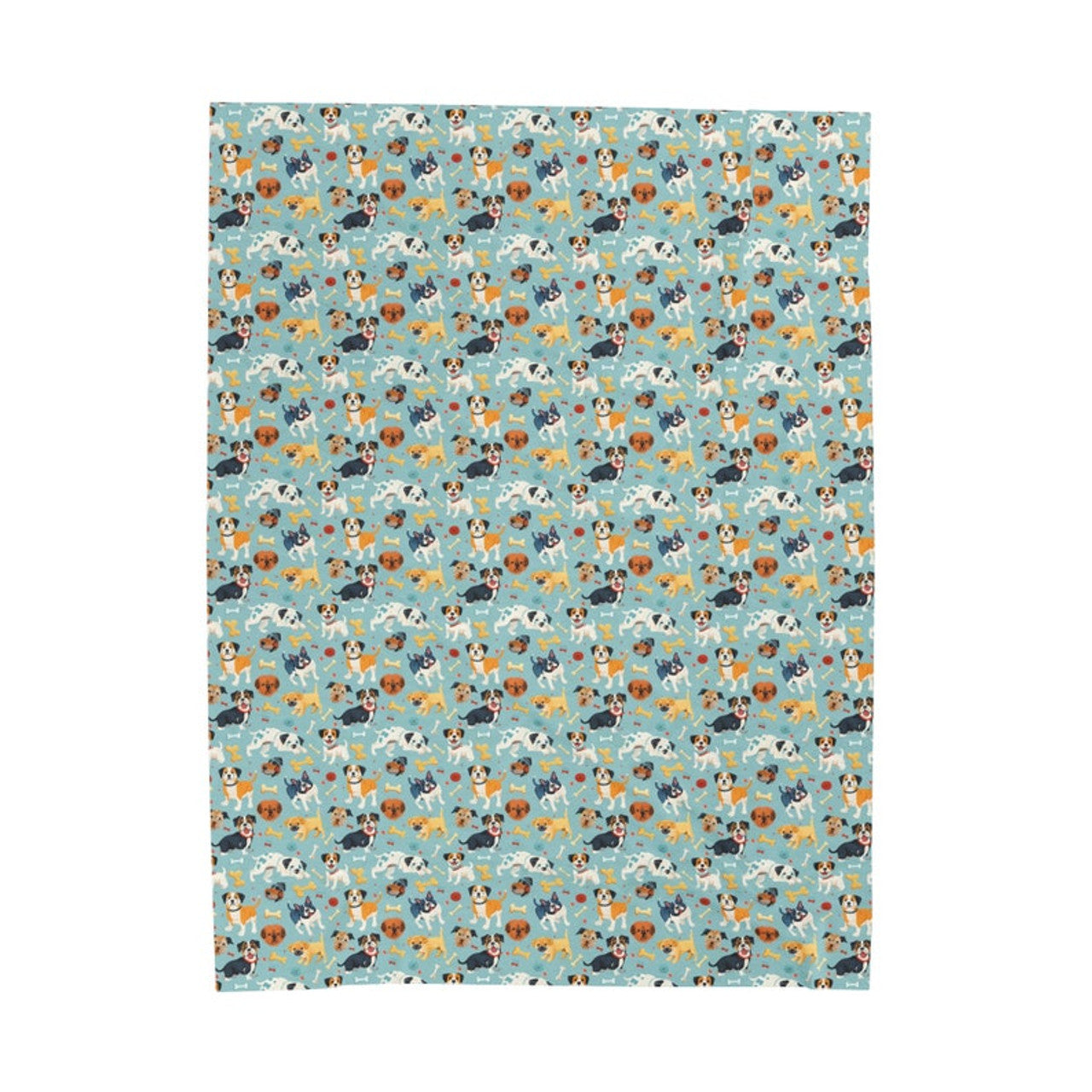 FUNSTUFFPRINT Cute Dog Pattern Velveteen Plush Blanket, soft blanket, cute cute blanket, dog blanket, dog pattern blanket baby blanket pet blanket