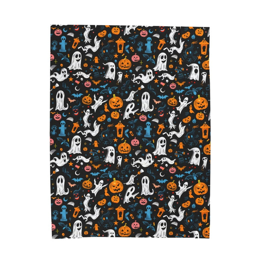 FUNSTUFFPRINT Cute Halloween Blanket Blanket Spooky Blanket Ghosts Pumpkins Magic Candy Halloween Gift for Her Kids Blanket