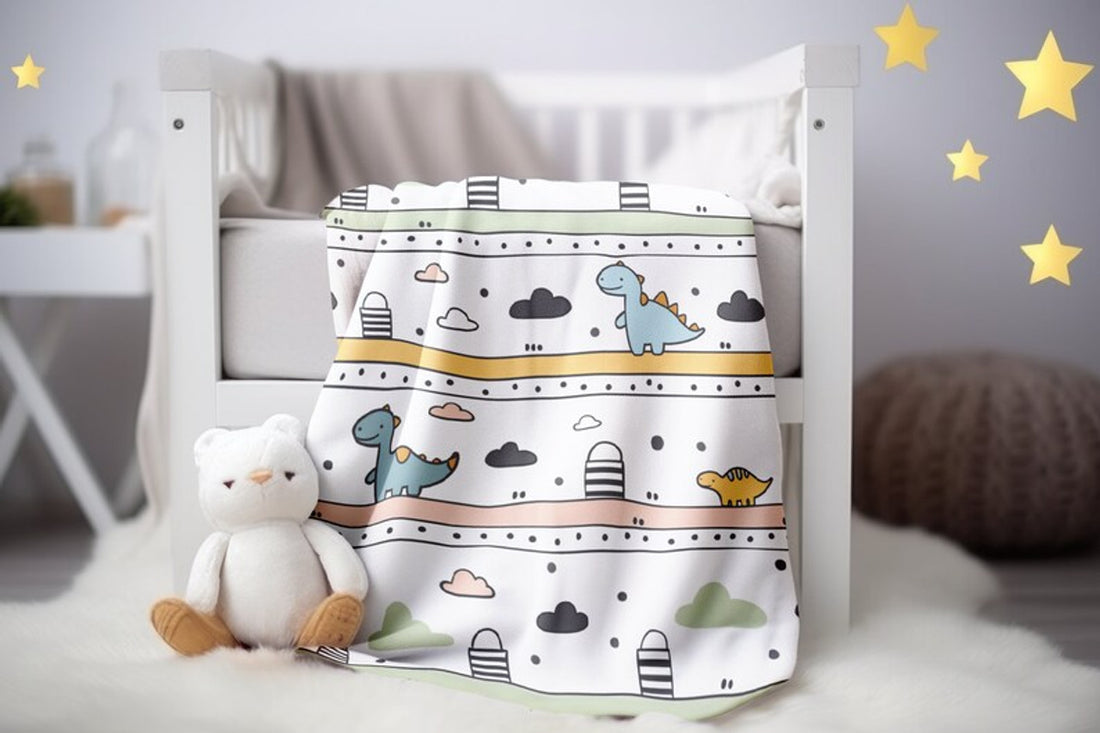 FUNSTUFFPRINT Dinosaur Baby Boy Blanket, Animal Baby Swaddle, Infant Boho Swaddle, Childrens Kids Blankets, Dinosaur Lover Kids Blanket, Sherpa Blanket