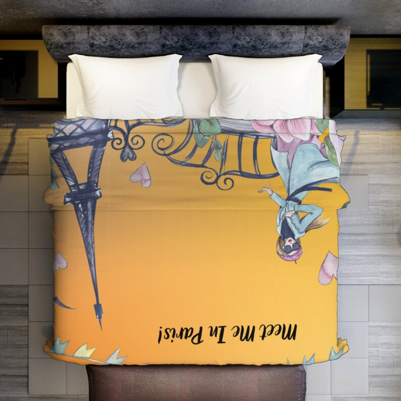 FUNSTUFFPRINT Blanket, Eiffel Tower Minky Blanket, Beautiful Paris Blanket
